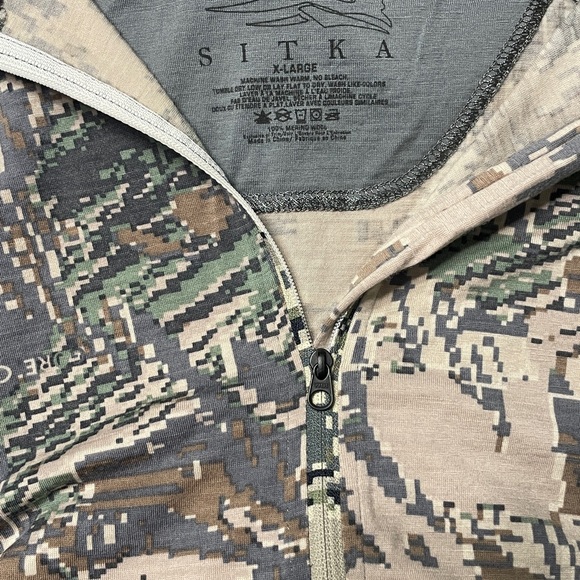 Sitka Mens XL Merino Core Lightweight Half Zip - Picture 4 of 5